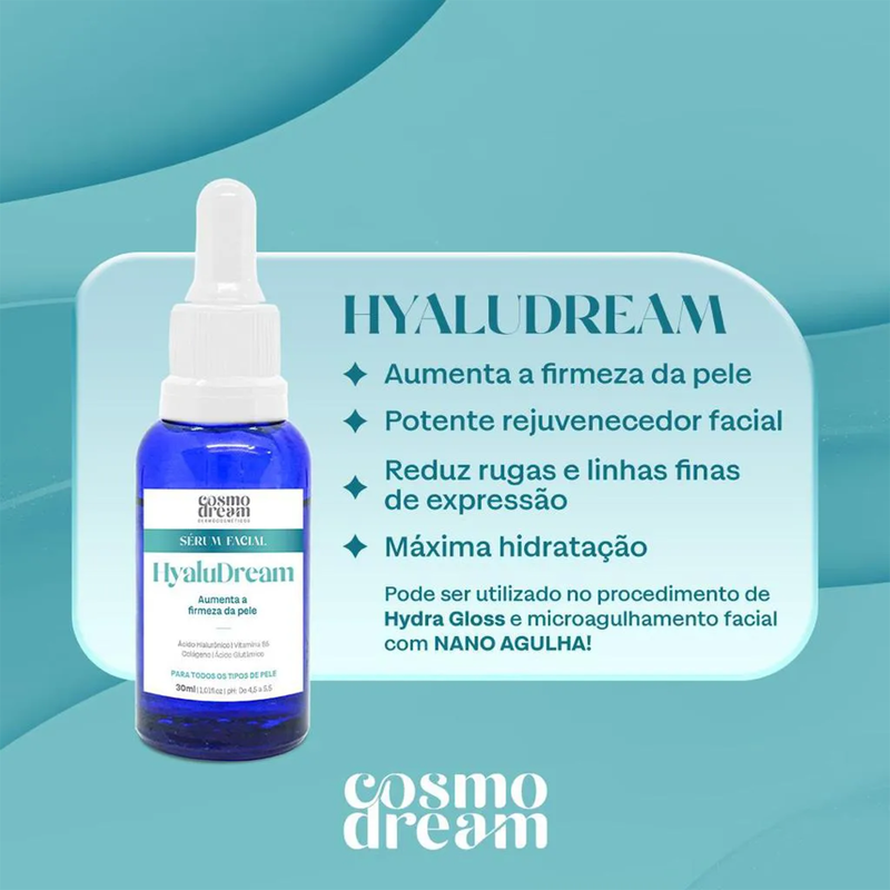 Hyaludream Sérum Facial 20% Ácido Hialurônico - CosmoDream